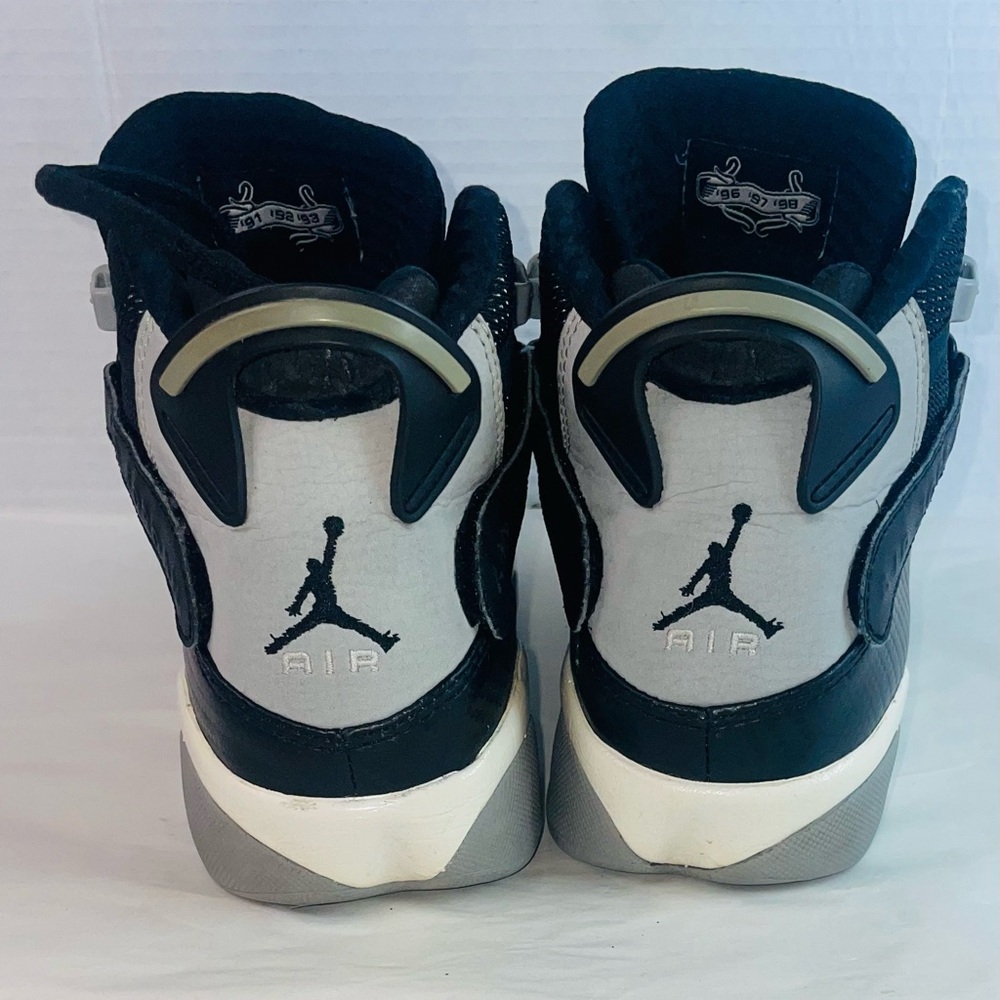 Nike Air Jordan 6 Ring Shoes Size 6.5 Y , Black/Silver